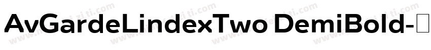 AvGardeLindexTwo DemiBold字体转换